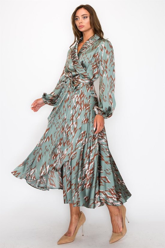 Maxi wrap dress