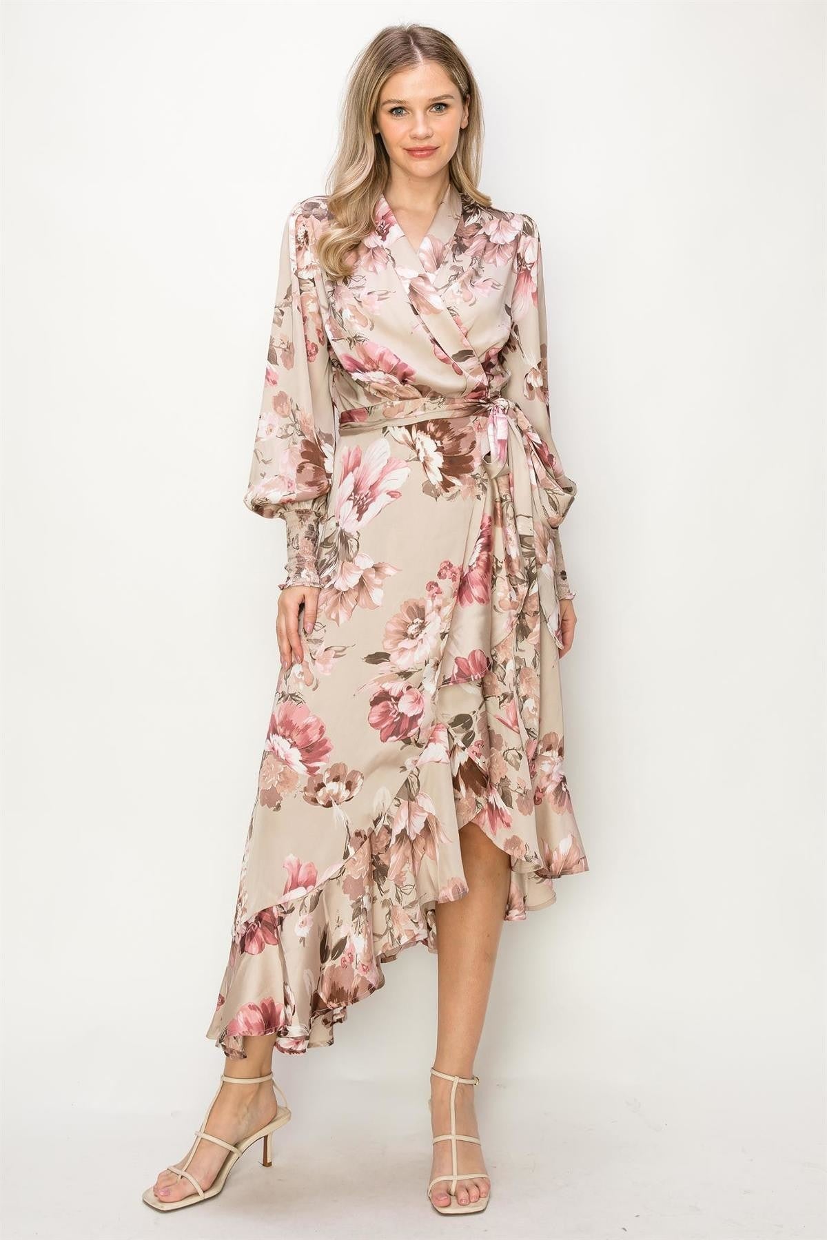 Midi wrap dress 